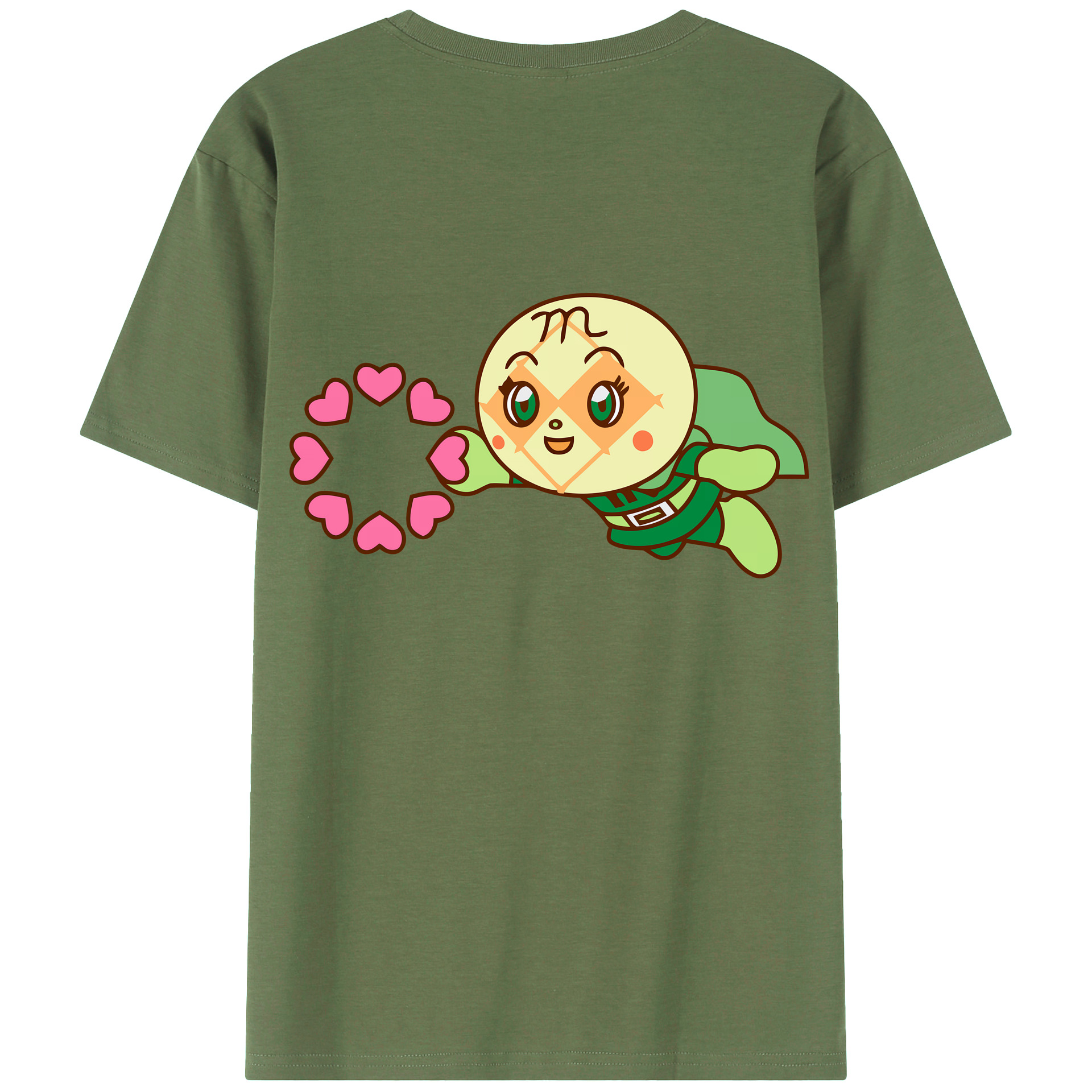 （画像用） アンパンマン Anpanman 綿100％ メンズ半袖Tシャツ（バックプリント） 通気性